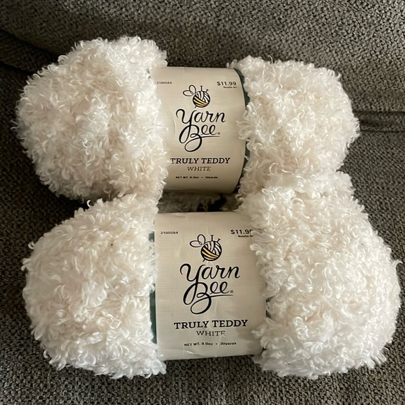 Yarn Bee Other Yarn Bee Truly Teddy Yarn 2 Skeins Poshmark